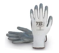 IGARTEX Guante poliester blanco palma nitrilo gris 700gp touch talla 7-10 t/guante talla m-8