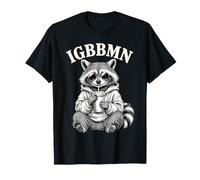 IGBBMN Mapache Bebiendo Café Helado Va a Ser Malo Meme Camiseta