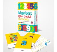 Igbo-Inglés Números Flashcards, Tarjetas Educativas de Aprendizaje de Idiomas, Recurso de Enseñanza Bilingüe, Ayuda de Enseñanza de Idiomas, Aprendizaje Cultural, Aprende a Contar en Igbo e Inglés
