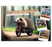 Igel-Abenteuer (Wandkalender 2026 DIN A3 quer), CALVENDO Monatskalender: Lustiger Kalender mit stacheligen Gesellen
