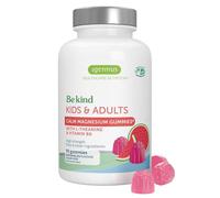 Igennus Citrato de Magnesio Gominolas con L-Teanina y Vitamina B6, Niños 4+ y Adultos, Apoyo para el Estrés y el Sistema Nervioso, Sin Azúcar y Ingredientes Puros,Veganas, Sabor Sandía, 45-90 dosis