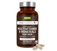 Igennus Multivitamínico Metilado Hombre, 21 Ingredientes Activos,Fórmula Limpia, Aporte todo el día,Bienestar, Energía y Salud Cardiovascular Masculina,60 Comprimidos Veganos Fáciles de Tragar, No OMG