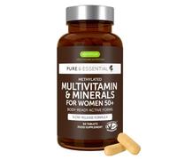 Igennus Multivitamínico Mujer 50+ Metilado, Vitaminas Activas con Calcio, Magnesio y Vitaminas B Metiladas, Alta Absorción, Sin Hierro ni Cobre, Apoyo Antioxidante, 60 Comprimidos Veganos