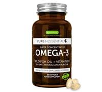 Igennus Omega-3 Avanzado, Aceite de Pescado Salvaje y D3 1000 UI, Certificado por IFOS, 60 Dosis, 1 al Día, EPA y DHA, Forma de Triglicéridos rTG de Acción Rápida, Ultrapuro, Sabor Natural a Limón