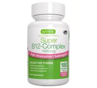 Igennus Super B-12 Complex 1000 mcg, St RAW baya - 180 Tabletas