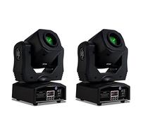 IGERCN Cabeza móvil LED, Mini Spot 60W Luz con Cabeza móvil LED con 8 Gobos 7 Colores Luz móvil LED de Alto Brillo por Dmx512 for Fiesta de DJ (Color : Black+Carton Packing_EU Plug)