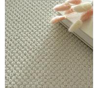 IGGLL Baldosas de moqueta, fáciles despegar y Pegar, baldosas Autoadhesivas Multiusos con imprimación for el hogar Mascotas, Antideslizantes, unir - 54 pies Cuadrados(White)