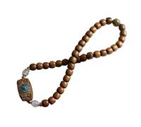 IGGLL Bead Bracelet Buddhist,Beads Bracelet,Green Sandalwood Bead Six Character True Words Bracelet Buddha Bead 8 * 9 Hand String Bead of Prayer Bracelet Beautiful Gifts