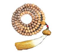 IGGLL Bead Bracelet Buddhist,Beads Bracelet,Natural Green Bodhi Root Beaded Bracelet 108 Natural Gradient Bodhi Buddha Beads Mala Rosary Meditation Prayer Women Men Jewelry(C)