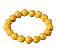 IGGLL Bead Bracelet Buddhist,Beads Bracelet,Realgar Bracelet Feng Shui Bracelet Realgar Crystal Lucky Beaded Bracelet Birth Year Talisman for Women Wealth Good Luck Prosperity Meditation Y(12mm)