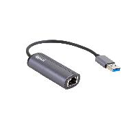 iggual Adaptador USB-A a Ethernet Gigabit 1000 Mbps Plata - Aluminio Plug & Play Windows/MacOS/Linux