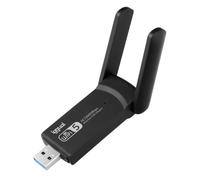 iggual Adaptador USB-WiFi 5 para PC - Velocidad 1300 Mbps. Stick USB 2.0- Antena de Doble Banda 5GHz 2.4GHz-Dongle Inalámbrico- Pincho para PC WPA, Compatible con Windows, macOS, Linux. Indicador Led.