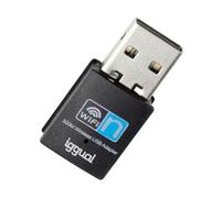 iggual Adaptador USB-WiFi para PC. Velocidad 300 Mbps. Stick USB 2.0. Banda 2.4GHz Dongle Inalámbrico. Pincho para PC, Seguridad WPA/WPA2, Compatible con Windows, macOS y Linux, con Indicador LED.