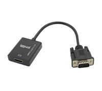 iggual - Adaptador VGA a HDMI + audio + microUSB