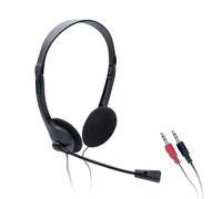 iggual Auriculares Easy Call IGG319017 con cable Jack 3,5 mm, control en cable, negro