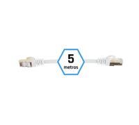 Iggual cable de red rígido ftp categoría 7 igg318638 blanco 5 m