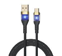 iggual Cable USB-A a tipo C 3A 100 cm trenzado LED IGG319994