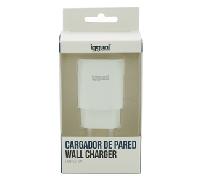 iggual. Cargador 10 W USB -A. Compatible Cualquier Marca Dispositivo móvil. Protección sobrecalentamiento. Color Blanco