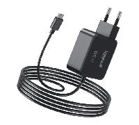 Cargador iggual PD 65W USB-C Power Delivery compacto 1,8 m negro