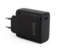iggual. Cargador rápido 45W GAN USB-C PD, (Power dlivery). Cargador de Pared Universal. para Teléfonos móvies/Tablets etc... para Cualquier Marca de móvil. Protección sobrecalentamiento. Negro.