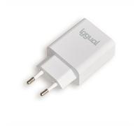 iggual. Cargador rápido 20W USB-C PD, (Power dlivery). Cargador de Pared Universal. para Teléfonos móvies/Tablets etc... para Cualquier Marca de móvil. Protección sobrecalentamiento. Blanco.
