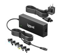 iggual Cargador Universal 240W- Alta Potencia para Portátil Profesional o Gaming - Rango Salida 18-20V hasta 12A - Auto-Voltaje -6 Conectores, PFC -Compatibilidad HP/ASUS/Acer/MSI etc...(CUA-6T-24W)