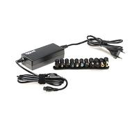 iggual Cargador Universal 65W para Portátil- 11 Conectores DC Intercambiables, Adaptador AC/DC Compacto, Selección Automática Voltaje, Compatible con HP DELL ASUS Lenovo Acer Toshiba ..(CUA-11T-65W)