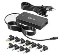 iggual Cargador Universal 90 W para Portátil con Puerto USB-A(5V-2A) Adicional -11 Conectores DC, Slim, Selección Automática Voltaje, Compatible: HP, DELL, Lenovo, ASUS, Acer etc.(CUA-S-11T-90W)