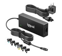 iggual Cargador Universal 240W- Alta Potencia para Portátil Profesional o Gaming - Rango Salida 18-20V hasta 12A - Auto-Voltaje -6 Conectores, PFC -Compatibilidad HP/ASUS/Acer/MSI etc...(CUA-6T-24W)