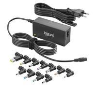 iggual Cargador Universal 45W para Portátil.- 11 Conectores DC Intercambiables, Adaptador AC/DC, Selección Voltaje Automática, Compatible con HP, DELL, ASUS, Lenovo, Acer, Toshiba etc. (CUA-11T-45W)