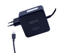 iggual - Cargador USB C 100W para Portátil y Móvil, Cargador Carga Rápida Tipo C con Cable de 1,8 m y Tecnología Power Delivery, Adaptador de Corriente USB-C para iPhone, Samsung y MacBook