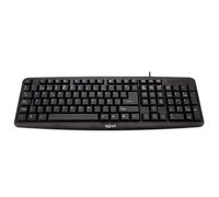 iggual - CK-BASIC-105T teclado Universal USB QWERTY Español Negro