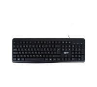 Teclado de membrana iggual CK-BASIC2-105T Layout ES USB completo negro silencioso