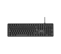 iggual Teclado USB Profesional Ultra Silencioso CK-SILENT-105T - 105 Teclas, Accesos Rápidos Fn, Tecla Calculadora, Resistente a Salpicaduras, Plug & Play, Negro