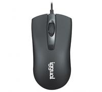 Iggual COM-BUSINESS-1200DPI Ratón Óptico Negro