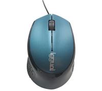 Iggual Com-Ergonomic-R Ratón Óptico 800DPI Azul