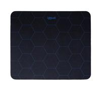 iggual Alfombrilla de ratón Hexa 1 para juegos 32x27 cm 3 mm antideslizante Negro/Azul