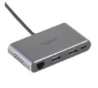 iggual Hub C 8 en 1 2xHDMI 2xUSB 2xSD RJ45 PD100W IGG319222