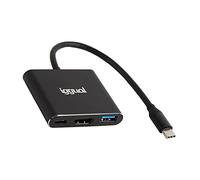 iggual - Hub Tipo C 3 en 1 - Incluye USB 3.0 hasta 5 Gbit/s, HDMI y Tipo C PD hasta 100W - Compatible con Mac OS, Windows, Linux