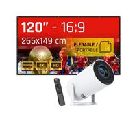 Iggual IGG318973 + IGG318126 - Pack Mini Proyector + Tela de proyección 120"