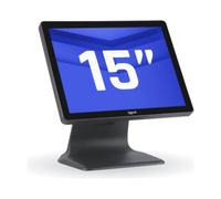 iggual TPV Táctil 15" AIO WiFi. POS Todo en Uno. Monitor Táctil Capacitivo.Procesador Intel® N100 caché 6 MB 3,4 GHz. SSD 128GB. RAM 4GB. Sin Sistema Operativo. Preparate para Verifactu.Negro