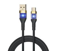 Iggual cable usb-a a tipo c 3a 100 cm trenzado led