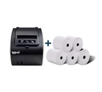 Iggual Impresora Térmica TP 8002 + 5 Rollos