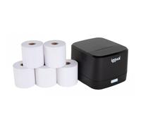 iggual - Kit impresora térmica TP EASY 58 + 5 rollos 57x57mm