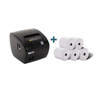 Iggual kit impresora térmica tp7001 + 5 rollos