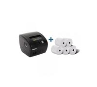 iggual Kit impresora térmica TP7001 + 5 rollos