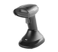 iggual-Lector de Códigos de Barras 1D y 2D Inalámbrico con Base de Carga - Bluetooth, WiFi 2.4G, USB - Escáner Portátil 200 esc/s, 90 m Alcance, Batería 2000 mAh - Uso Comercial e Industrial