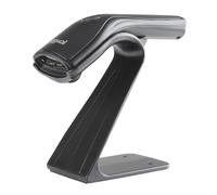 iggual-Lector de Códigos de Barras con Cable USB -Escáner Láser 1D de Botón -Manual o Automático Continuo -300 esc./s -Soporte para Escritorio - Inventarios, Almacén, Farmacia, Biblioteca, Tienda...