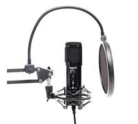 iggual - Micrófono USB con Brazo Ajustable Pro Voice - Microfono Compatible con Windows, macOS, Android, PS4, PS5 - No Necesita Software