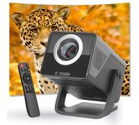 iggual Mini Proyector 4K 1080p Pro 800 ANSI, Android 14, Autofocus, Corrección Automática, WiFi 6, Bluetooth 5.4, Proyección 40”-150”, Pivotante 180º - Modelo MP1080p Pro- Negro.